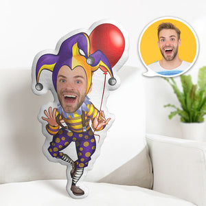 Personalisierte Geburtstagsgeschenke Mein Gesichtskissen Kundenspezifisches Fotokissen Clown Minime Kissen - mademinede