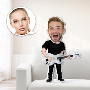 Benutzerdefinierte Musikerspielzeug für Gesichtspuppen  Personalisiertes Foto Mein Gesicht auf Kissen Einzigartig Personalisiertes Dekokissen Ein wirklich tolles Geschenk