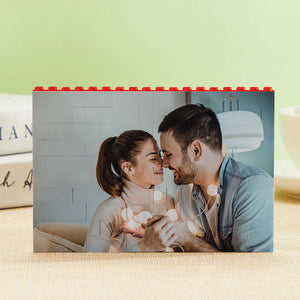 Kundenspezifisches Baustein-puzzlespiel-horizontale Rote Foto-baustein-weihnachtsgeschenke - MadeMineDE