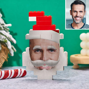 Weihnachtsmann-gebäude-ziegel-kundenspezifisches Gesicht-foto-block-weihnachtsgeschenk-verzierung - MadeMineDE