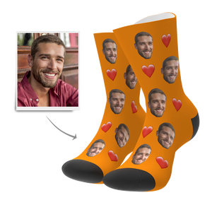 Custom Heart Socks - GesichtSocken
