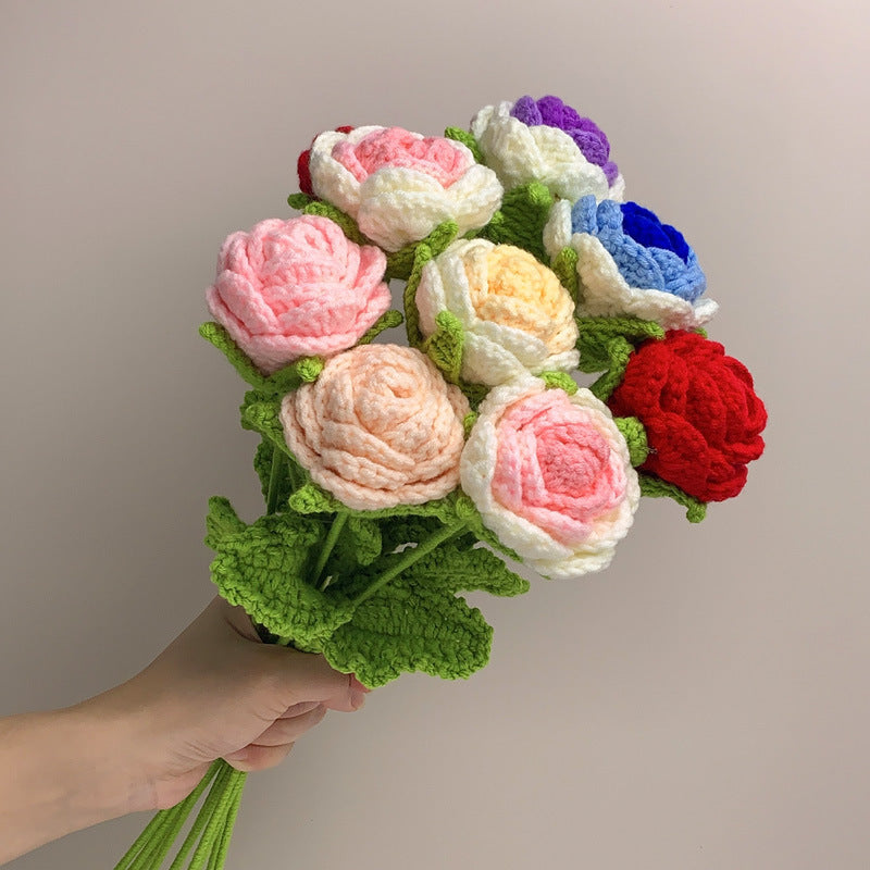 Rosen Häkeln Blume Handgemachte Gestrickte Blume Geschenk Für
